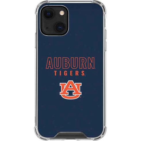 Auburn University Tigers Outline iPhone 14 Plus Clear Case