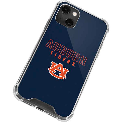 Auburn University Tigers Outline iPhone 14 Plus Clear Case