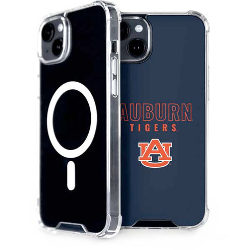 Auburn University Tigers Outline iPhone 15 Plus MagSafe Case