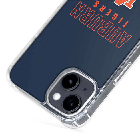 Auburn University Tigers Outline iPhone 15 Plus MagSafe Case