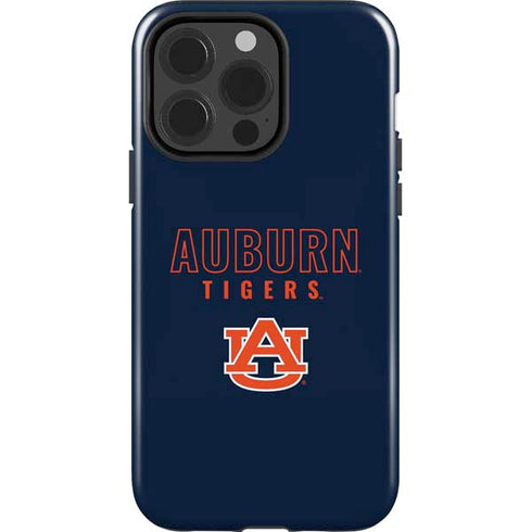 Auburn University Tigers Outline iPhone 15 Pro Impact Case