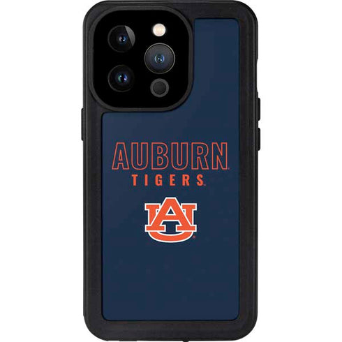 Auburn University Tigers Outline iPhone 14 Pro Waterproof Case