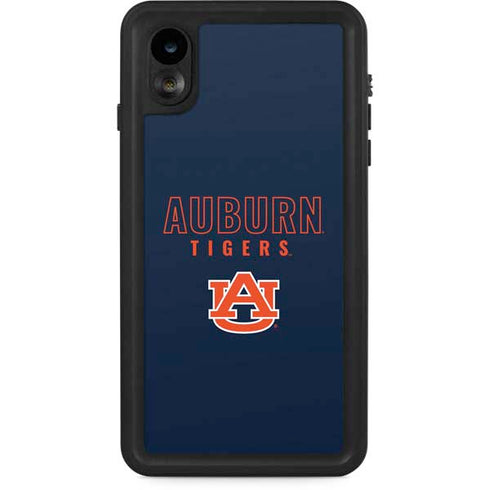 Auburn University Tigers Outline iPhone XR Waterproof Case