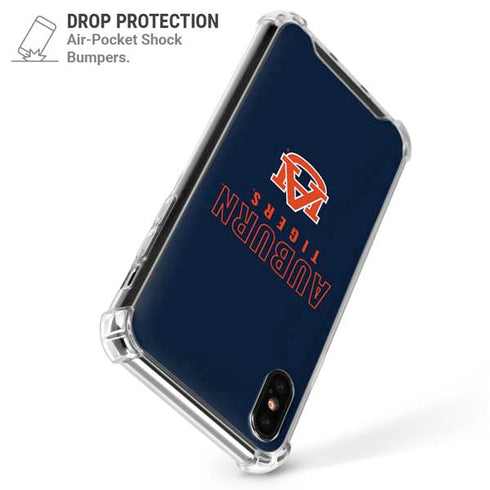 Auburn University Tigers Outline iPhone XS Max Clear Case