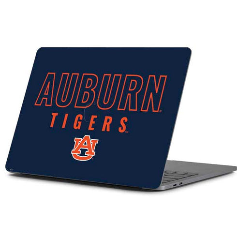 Auburn University Tigers Outline Apple MacBook Pro 13-inch Skin