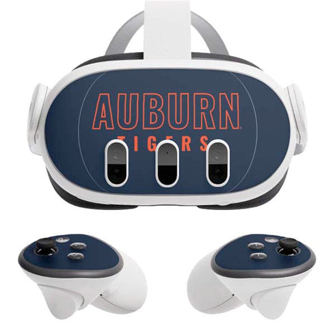 Auburn University Tigers Outline Meta Quest 3 Skin