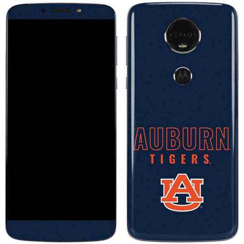 Auburn University Tigers Outline Moto E5 Plus Skin