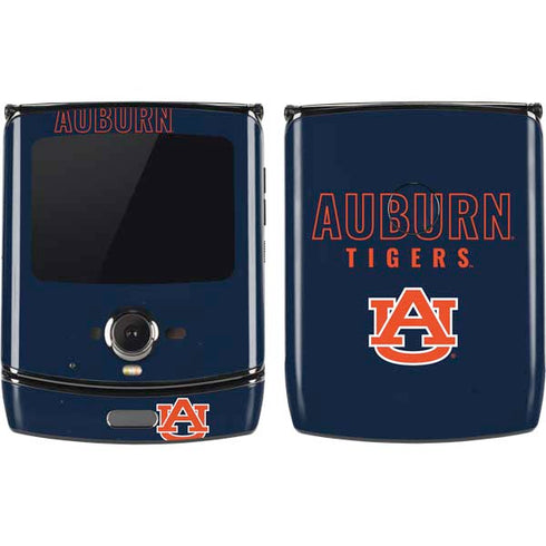 Auburn University Tigers Outline Motorola RAZR Skin