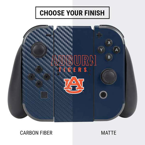 Auburn University Tigers Outline Nintendo Switch Bundle Skin