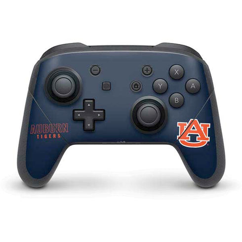 Auburn University Tigers Outline Nintendo Switch Pro Controller Skin