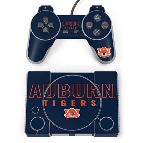 Auburn University Tigers Outline PlayStation Classic Bundle Skin