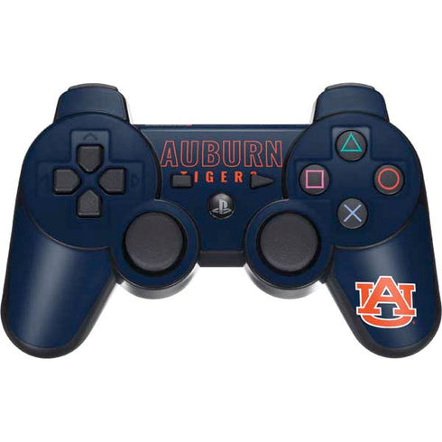 Auburn University Tigers Outline PS3 Dual Shock wireless controller Skin