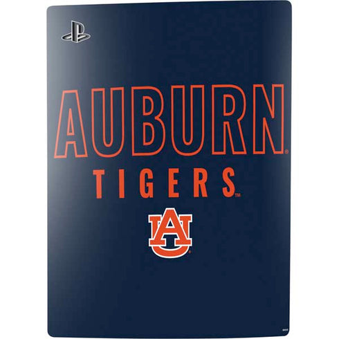 Auburn University Tigers Outline PS5 Digital Edition Console Skin
