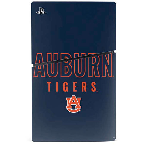 Auburn University Tigers Outline PS5 Slim Disk Bundle Skin