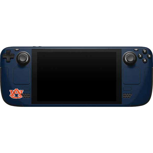 Auburn University Tigers Outline Steam Deck Handheld Gaming Computer Skin