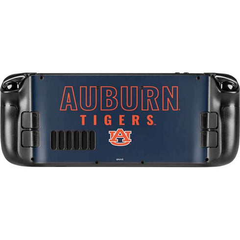 Auburn University Tigers Outline Steam Deck Handheld Gaming Computer Skin