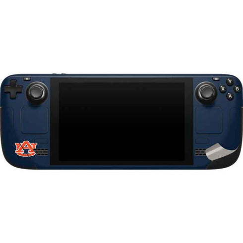 Auburn University Tigers Outline Steam Deck Handheld Gaming Computer Skin