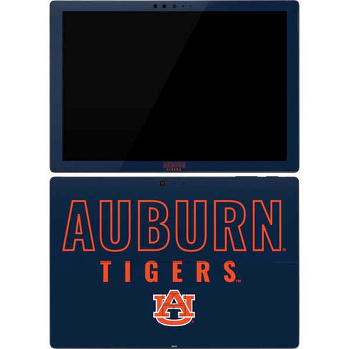 Auburn University Tigers Outline Surface Pro 7 Skin