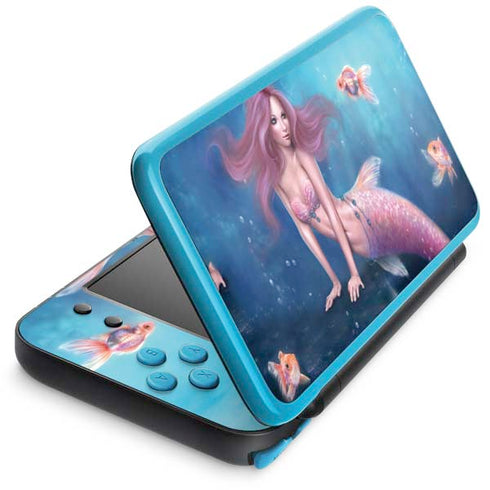 Rachel Anderson Aurelia Mermaid with Fish Nintendo 2DS XL (2017) Skin