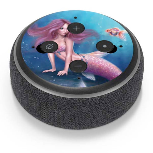 Rachel Anderson Aurelia Mermaid with Fish Amazon Echo Dot Skin