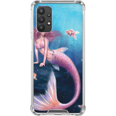 Rachel Anderson Aurelia Mermaid with Fish Galaxy A32 5G Clear Case