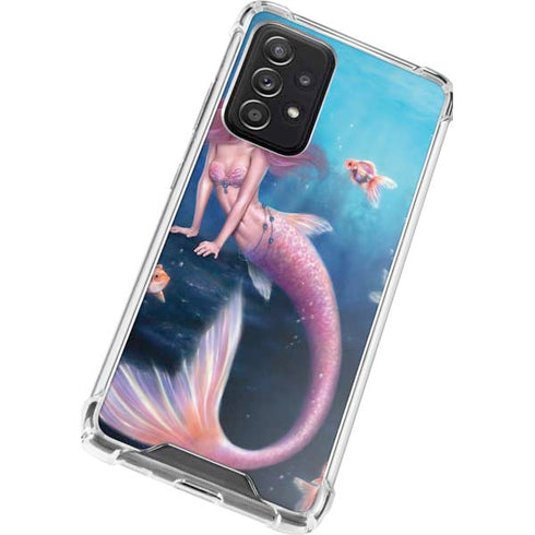Rachel Anderson Aurelia Mermaid with Fish Galaxy A52 5G Clear Case