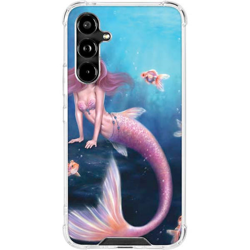 Aurelia Mermaid with Fish by Rachel Anderson Galaxy A54 5G Clear Case