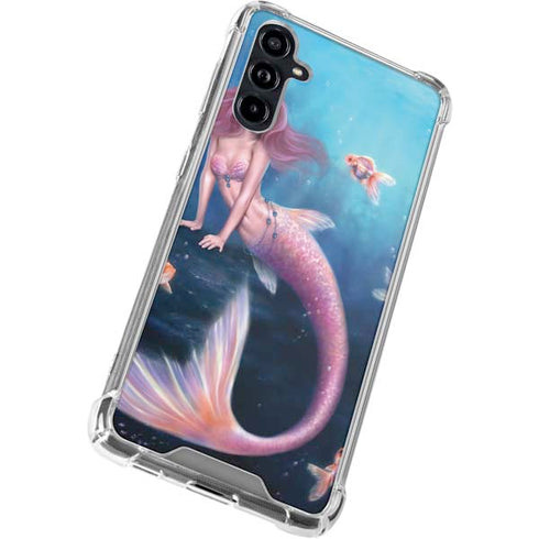 Aurelia Mermaid with Fish by Rachel Anderson Galaxy A54 5G Clear Case