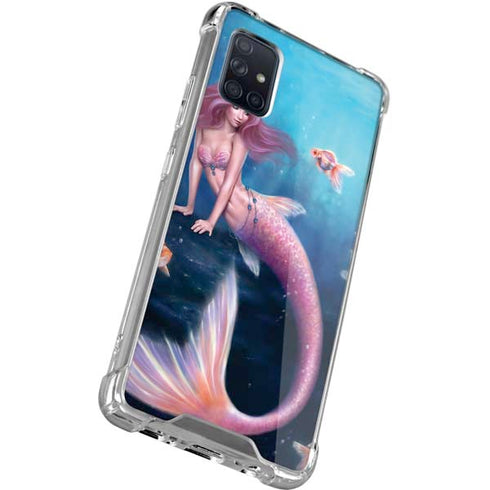 Rachel Anderson Aurelia Mermaid with Fish Galaxy A71 5G Clear Case
