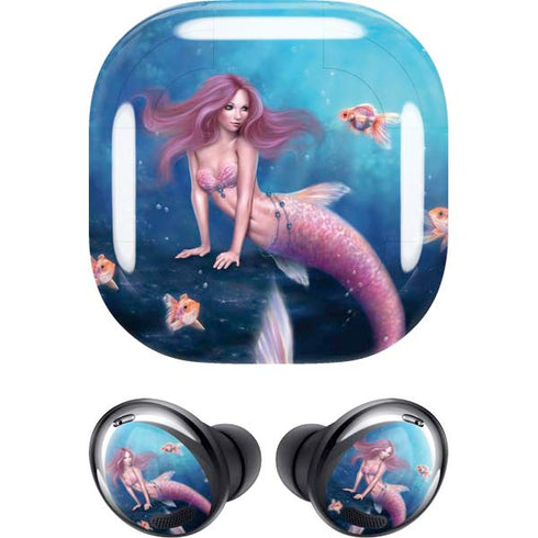 Rachel Anderson Aurelia Mermaid with Fish Galaxy Buds Pro Skin