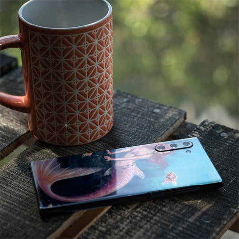 Rachel Anderson Aurelia Mermaid with Fish Galaxy Note 10 Skin