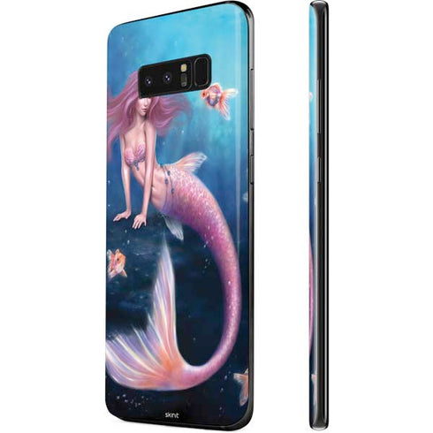 Rachel Anderson Aurelia Mermaid with Fish Galaxy Note 8 Skin