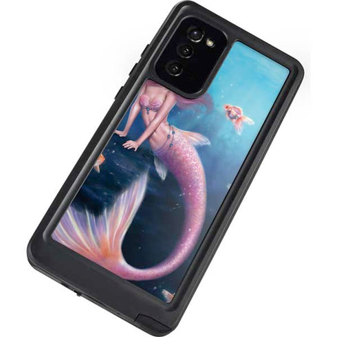 Rachel Anderson Aurelia Mermaid with Fish Galaxy Note20 5G Waterproof Case