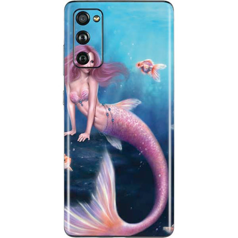 Rachel Anderson Aurelia Mermaid with Fish Galaxy S20 Fan Edition Skin