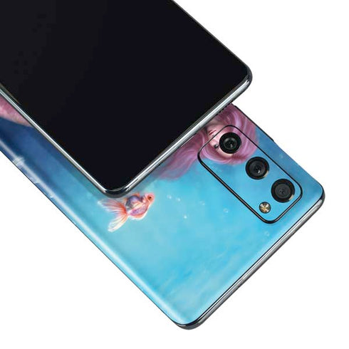 Rachel Anderson Aurelia Mermaid with Fish Galaxy S20 Fan Edition Skin