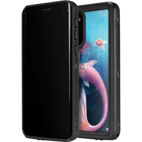 Rachel Anderson Aurelia Mermaid with Fish Galaxy S20 Plus Waterproof Case