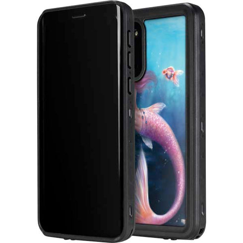 Rachel Anderson Aurelia Mermaid with Fish Galaxy S20 Waterproof Case