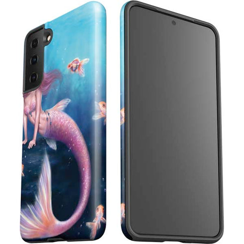 Rachel Anderson Aurelia Mermaid with Fish Galaxy S21 FE Pro Case