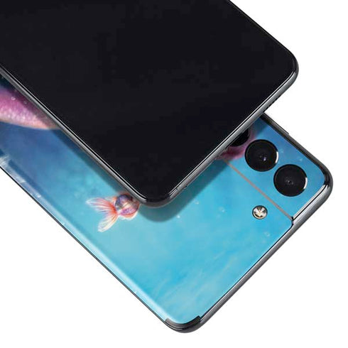 Rachel Anderson Aurelia Mermaid with Fish Galaxy S21 Plus 5G Skin