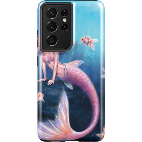 Rachel Anderson Aurelia Mermaid with Fish Galaxy S21 Ultra 5G Pro Case