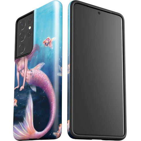 Rachel Anderson Aurelia Mermaid with Fish Galaxy S21 Ultra 5G Pro Case