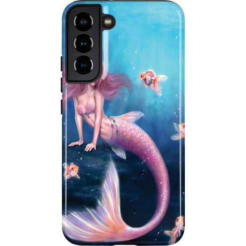 Rachel Anderson Aurelia Mermaid with Fish Galaxy S22 Plus Pro Case