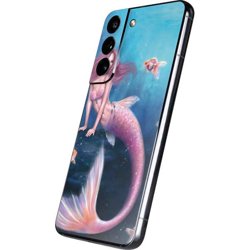 Rachel Anderson Aurelia Mermaid with Fish Galaxy S22 Skin