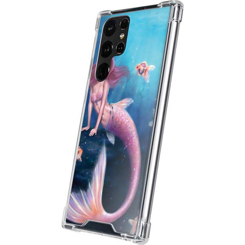 Rachel Anderson Aurelia Mermaid with Fish Galaxy S22 Ultra Clear Case