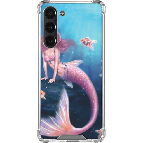 Rachel Anderson Aurelia Mermaid with Fish Galaxy S23 Plus Clear Case