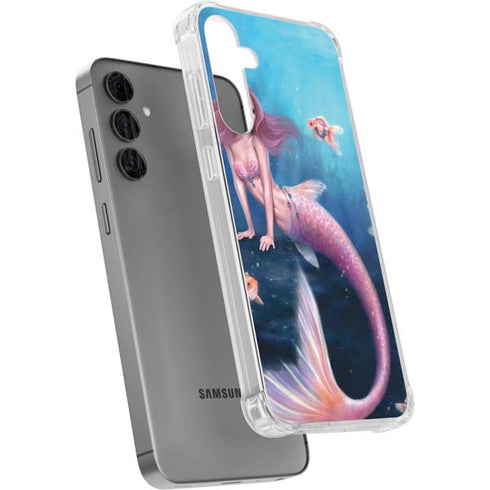 Aurelia Mermaid with Fish by Rachel Anderson Galaxy S24 Plus Clear Case