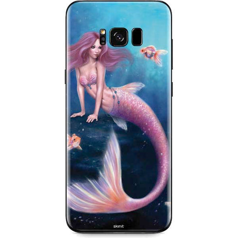 Rachel Anderson Aurelia Mermaid with Fish Galaxy S8 Skin