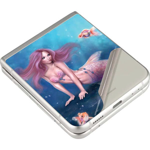 Rachel Anderson Aurelia Mermaid with Fish Galaxy Z Flip3 5G Skin
