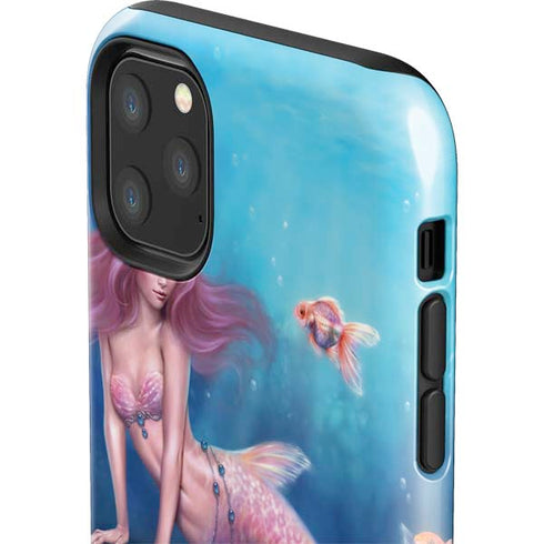 Rachel Anderson Aurelia Mermaid with Fish iPhone 11 Pro Max Impact Case