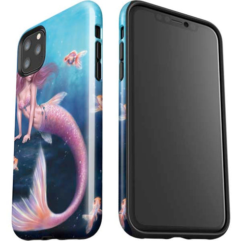 Rachel Anderson Aurelia Mermaid with Fish iPhone 11 Pro Max Impact Case